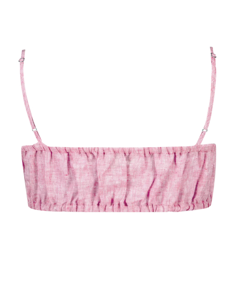 Structured Bandeau Cropped Top