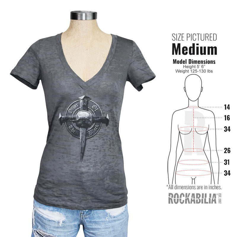 Cross V-Neck Tissue Junior Top
