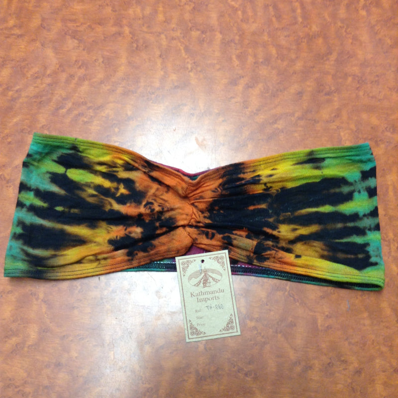 Women's Tie Dye Spandex Bandeau Top
