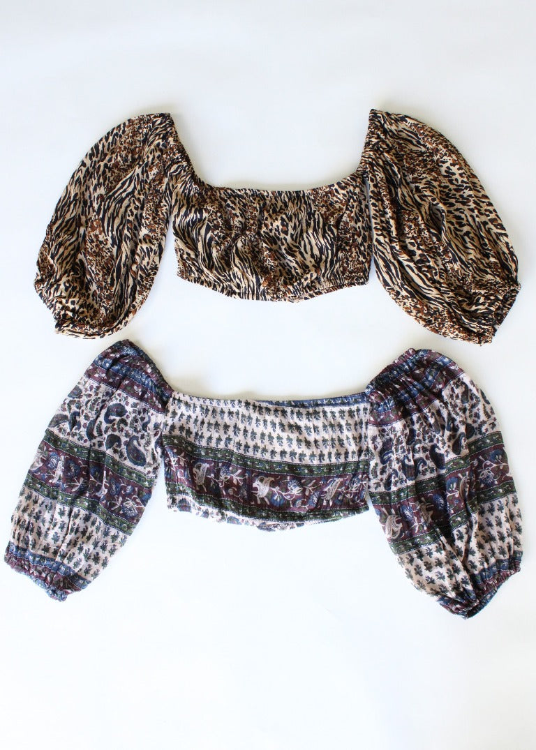 RCYCLD Gauze OTS Bandeau Top