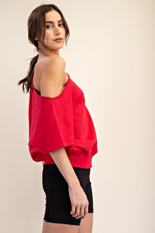 Get Real Curvy Off The Shoulder Top