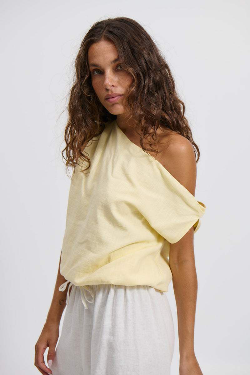 Dove Off The Shoulder Top Lemon