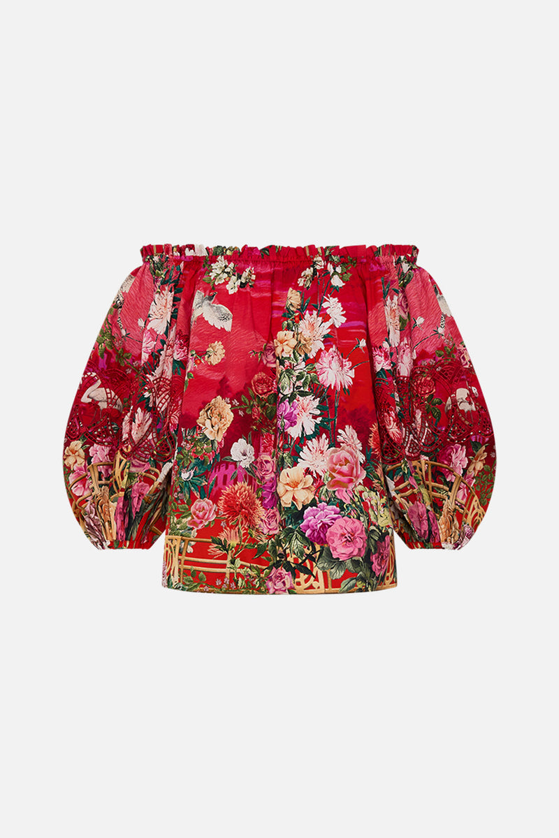 FRILL OFF SHOULDER TOP SWEET HOME ALEXANDRIA