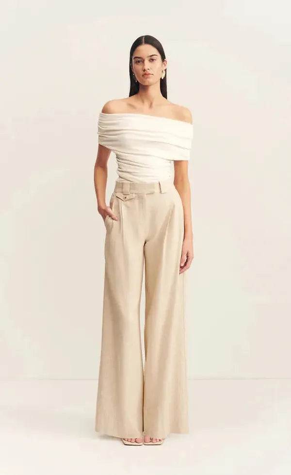 Beau Off Shoulder Top - Ivory