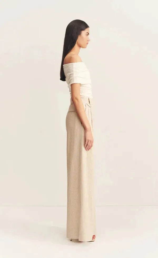 Beau Off Shoulder Top - Ivory
