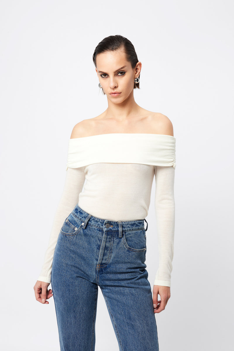 Maine Off Shoulder Merino Top