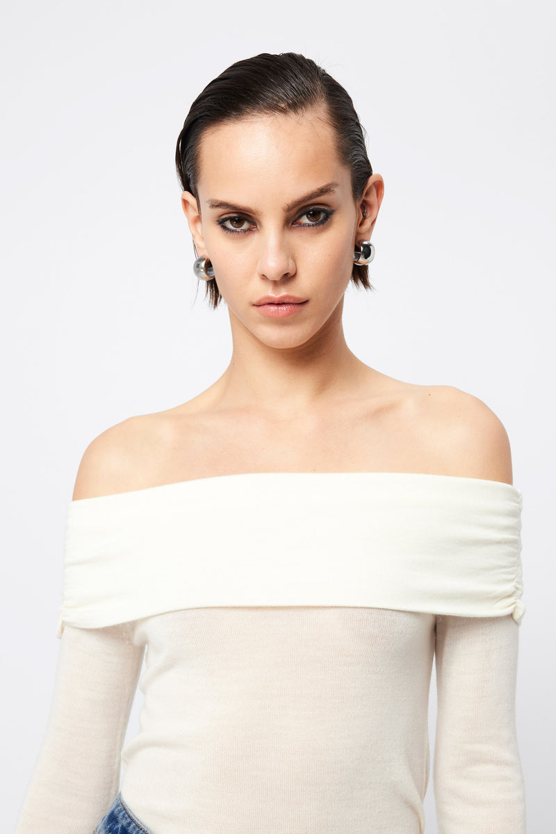 Maine Off Shoulder Merino Top