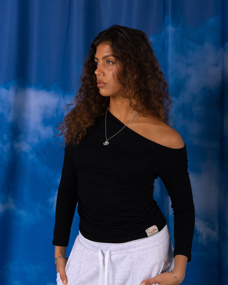 Off-Shoulder Top Black