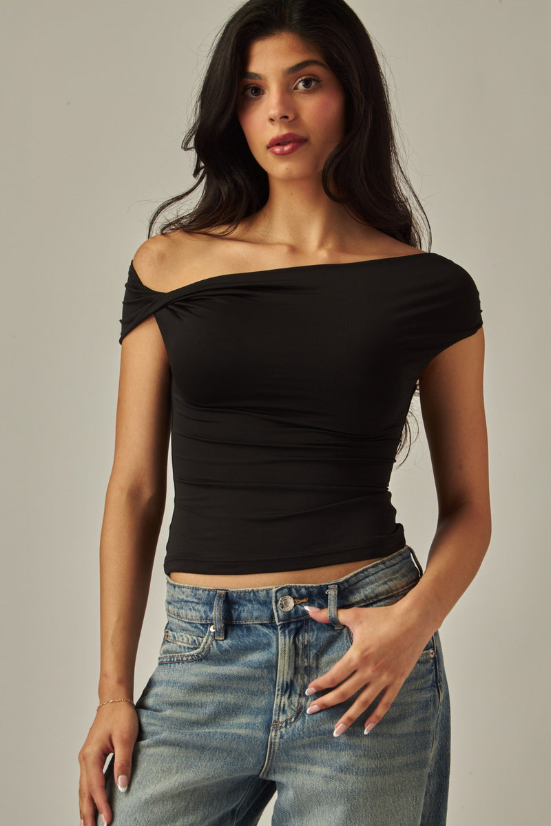 Lana Off-The-Shoulder Contour Top