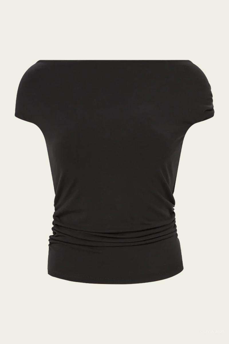 Delanna Off the Shoulder Top in Black