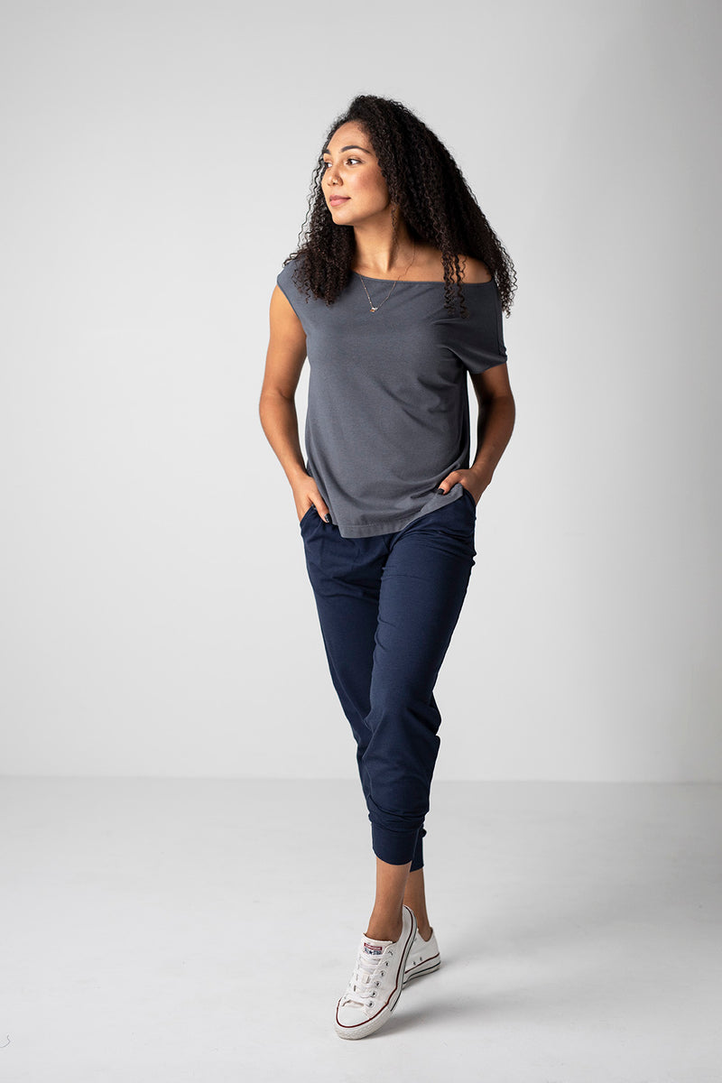 FLIRTY OFF-SHOULDER