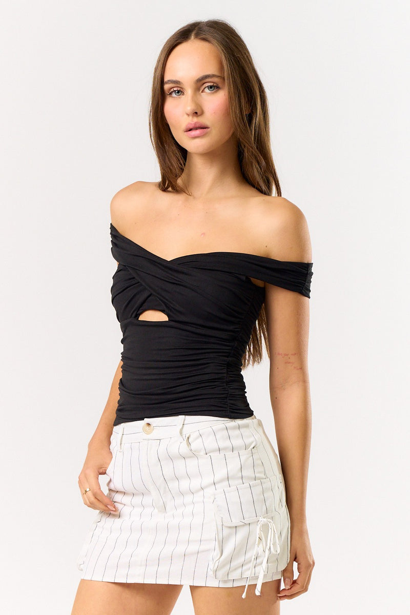 The Sweetest Thing Off Shoulder Cut Out Top
