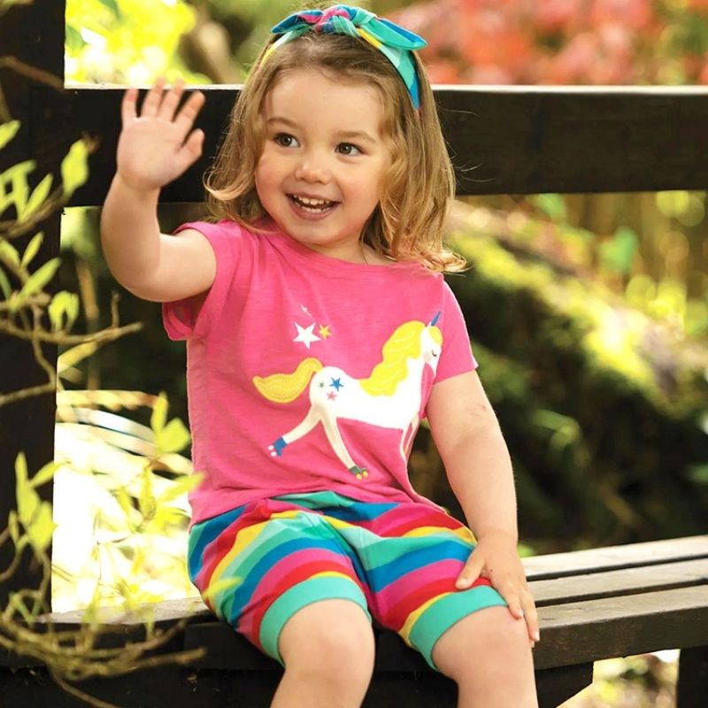 Pink Unicorn T-shirt for Toddler/Kid Girls