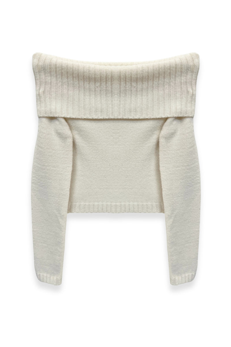 TWEEN NIKKI OFF SHOULDER SWEATER