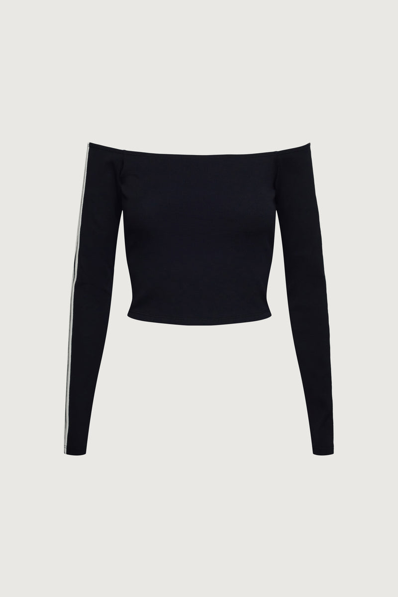 OFF THE SHOULDER TOP WITH SIDE DETAIL