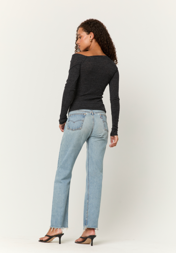 Asymmetrical Off Shoulder Top