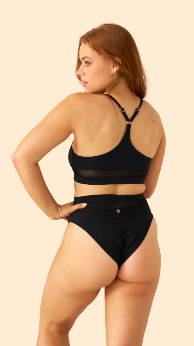 Mila Mesh Cut Out Top