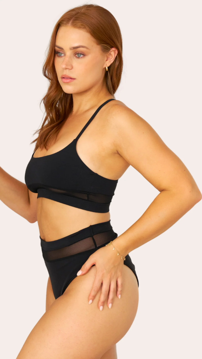 Mila Mesh Cut Out Top