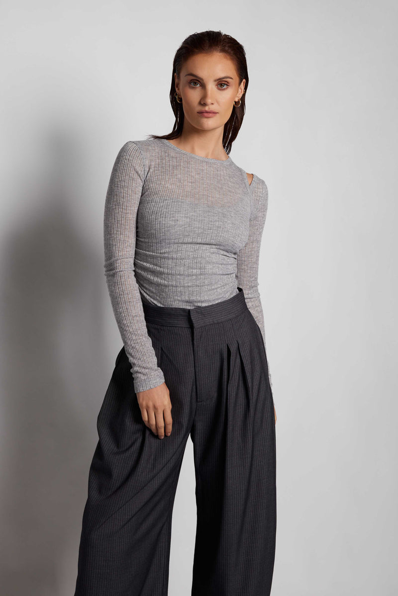 Eden Cut-Out Shoulder Grey Marble- OUTLET