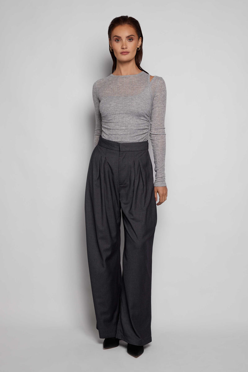 Eden Cut-Out Shoulder Grey Marble- OUTLET