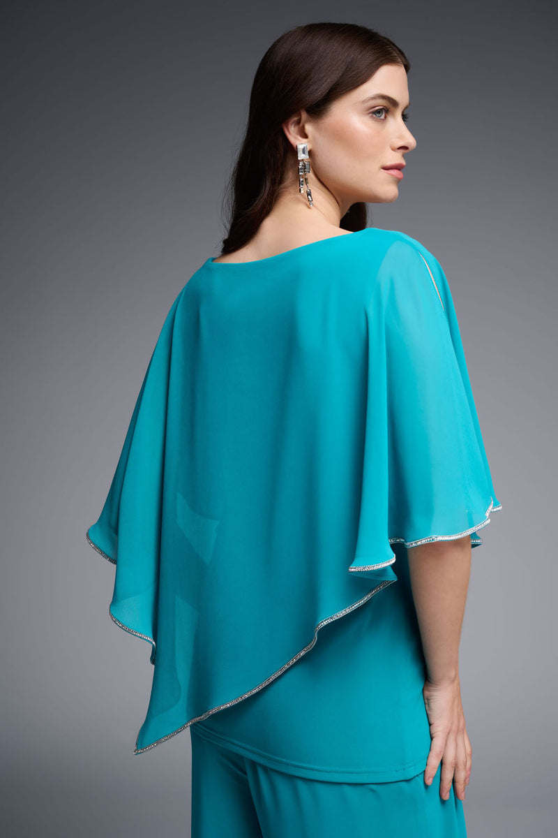 Joseph Ribkoff Ocean Blue Cut-Out Tunic Style 223738