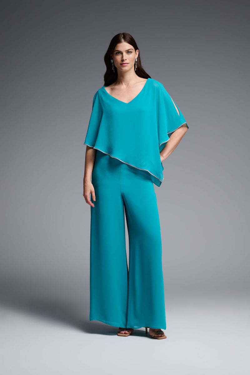 Joseph Ribkoff Ocean Blue Cut-Out Tunic Style 223738