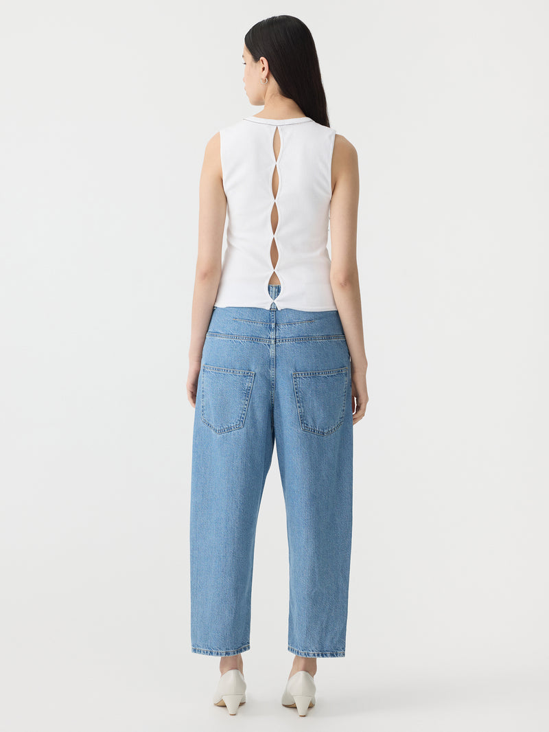 Back Cut Out Mini Rib Tank
