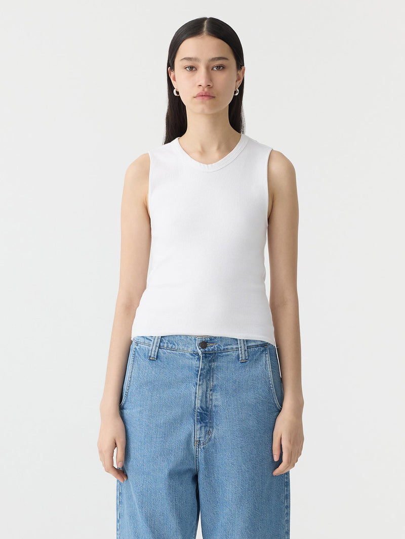 Back Cut Out Mini Rib Tank