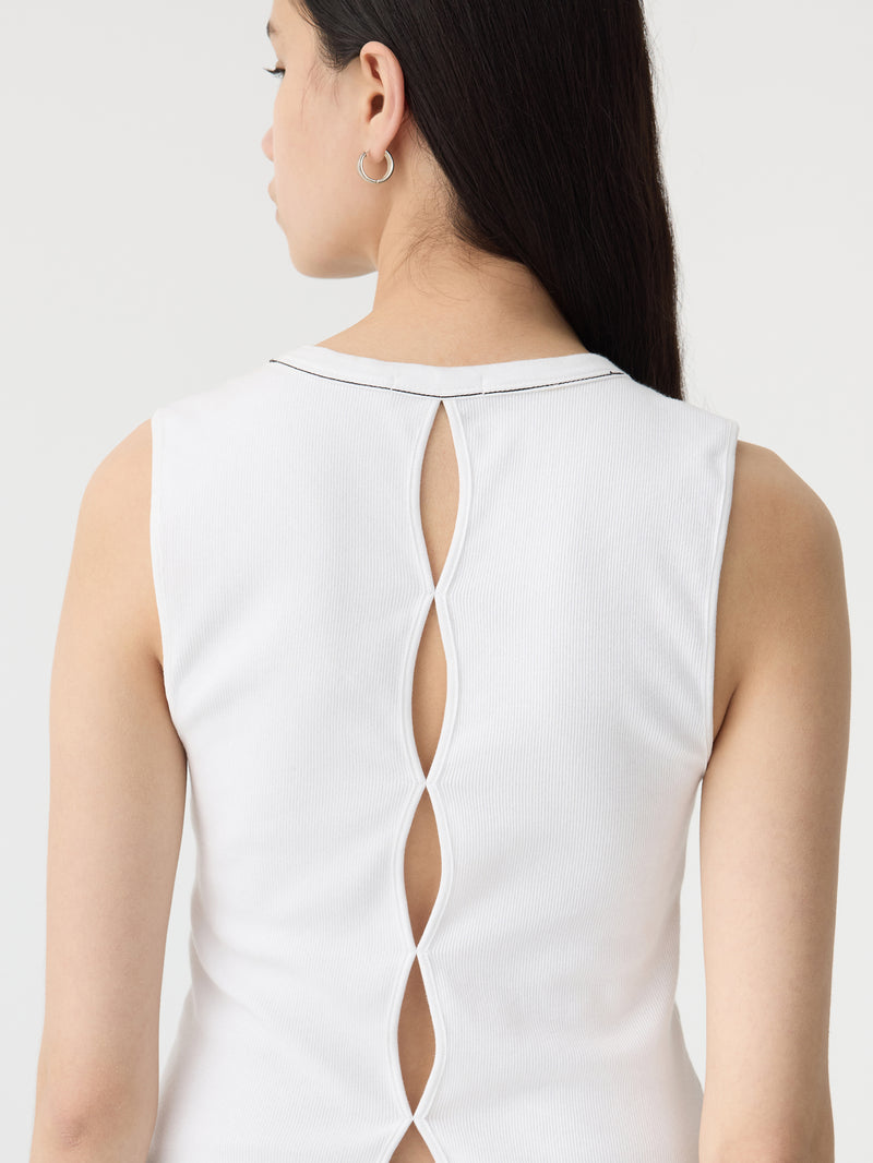 Back Cut Out Mini Rib Tank