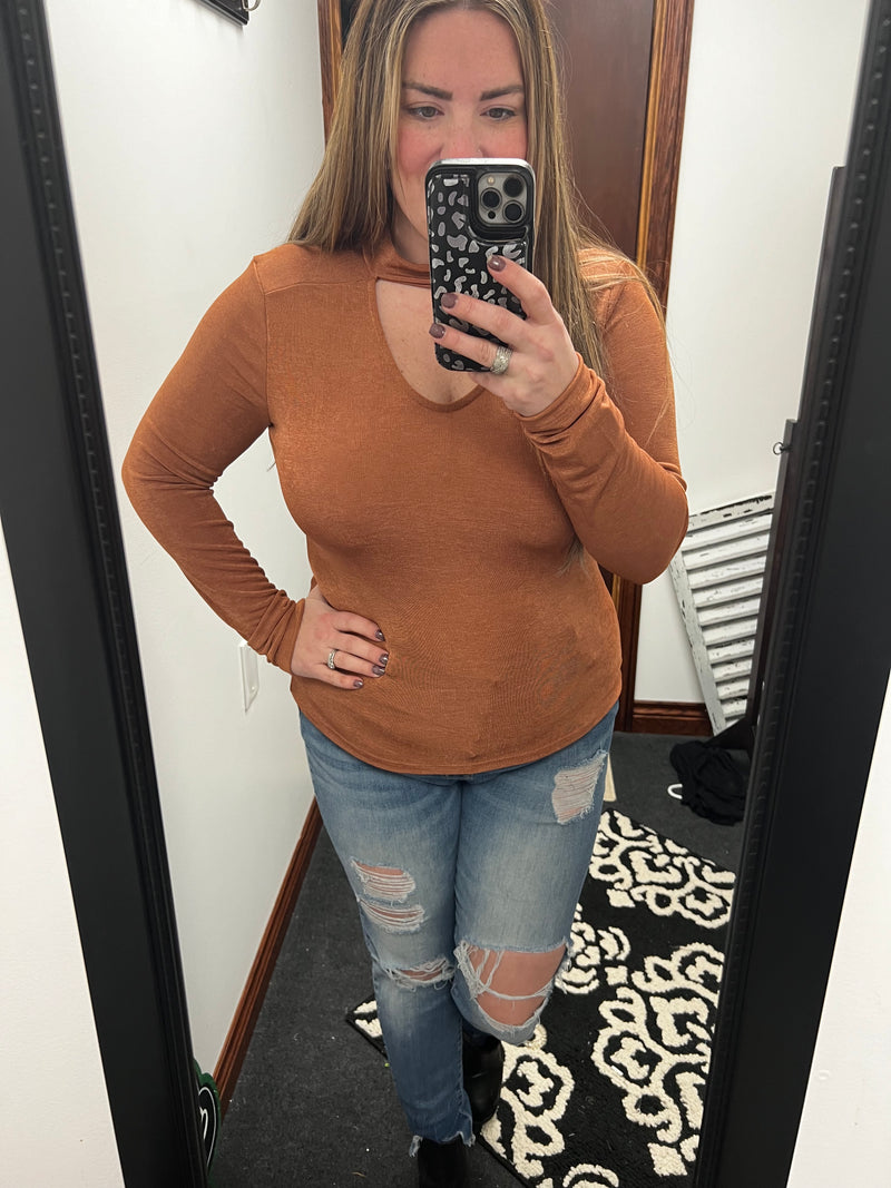 Copper Cut Out Top