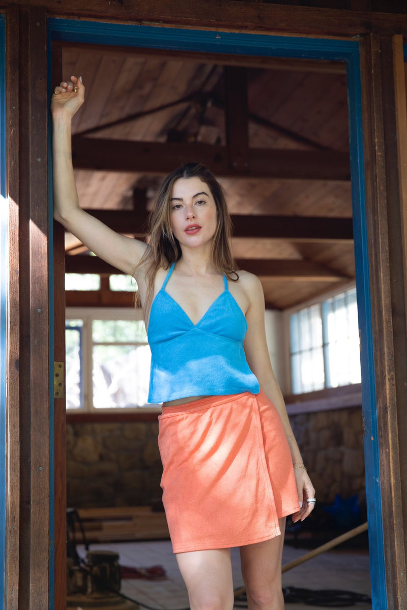 Peggy Backless Top — Ocean