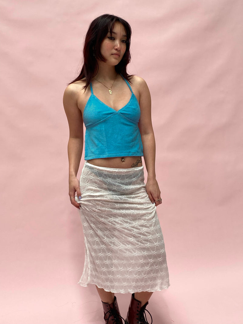 Peggy Backless Top — Ocean