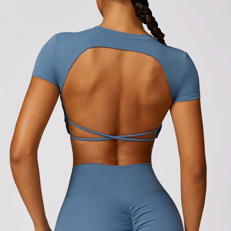 Crop top Backless Ice