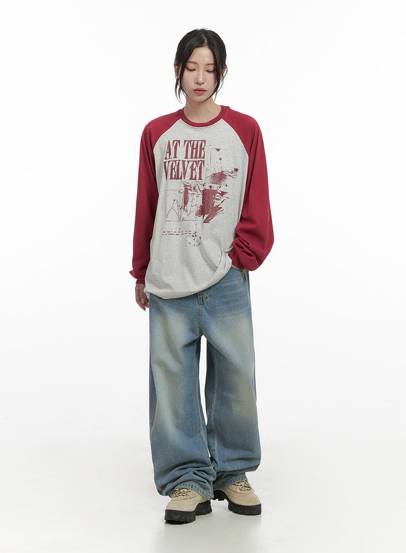 Pearl Casual Washed Loose Fit Denim Jeans CO402
