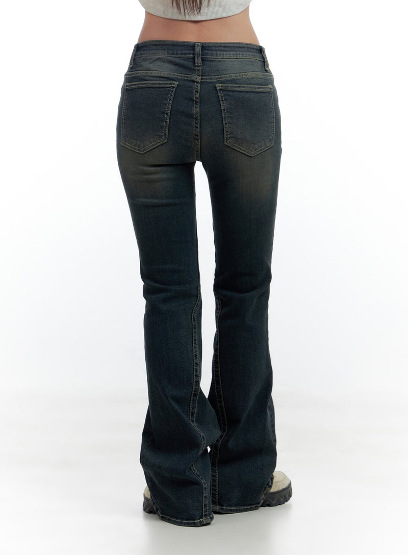 Aspen SlimFit Washed Bootcut Denim Jeans CS424