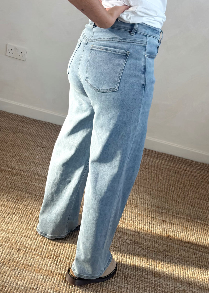 Daisy wide leg jeans - light blue denim (to a size 20)