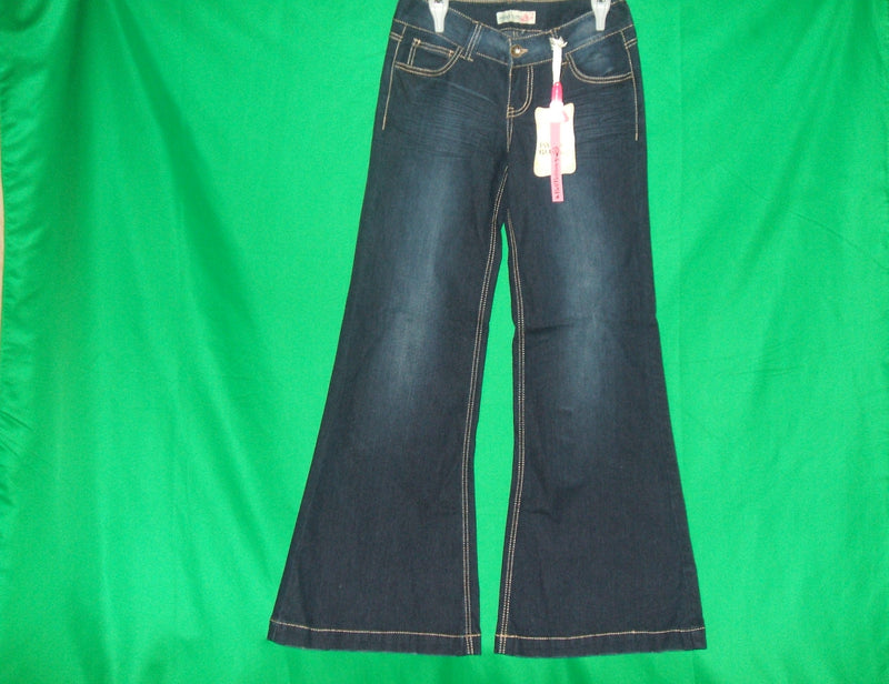 Women Vintage Paris Blues Bell Bottoms Denim Pants Jeans