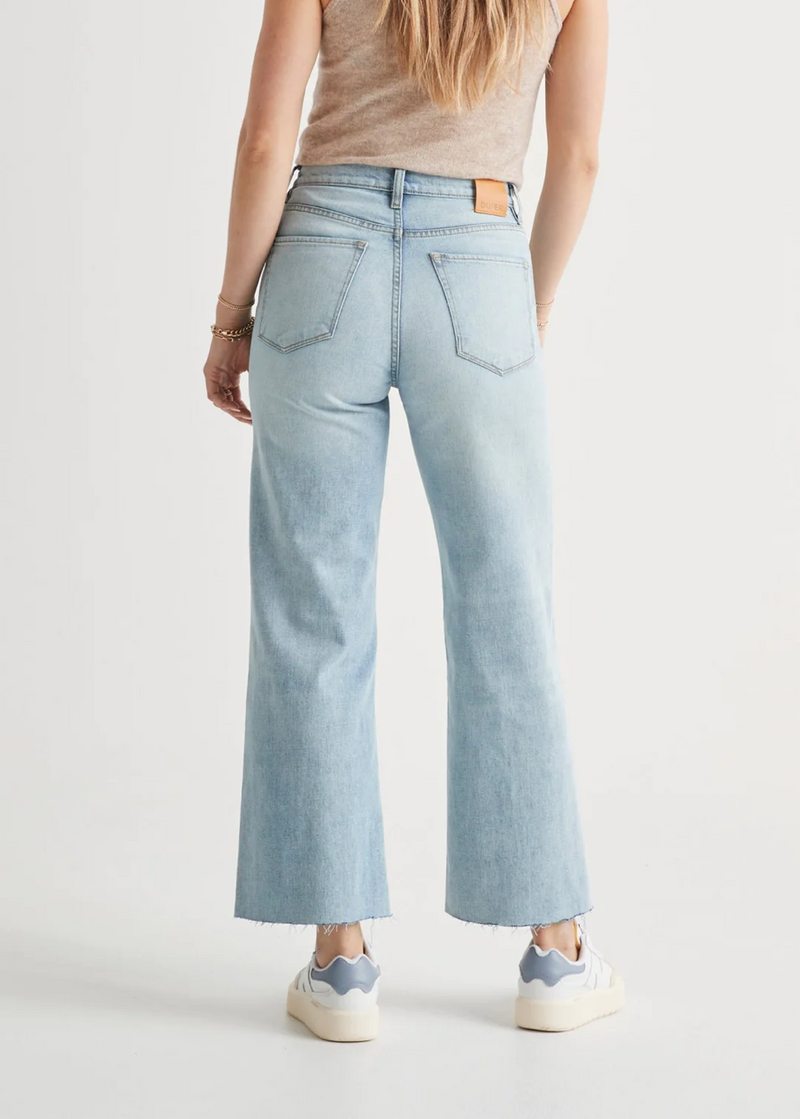 Duer Women's Midweight Performance Denim Wide Leg - Coastal Blue