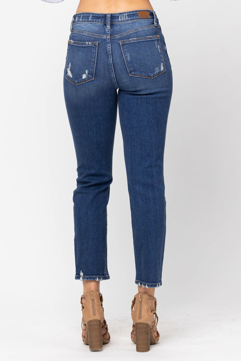 Judy Blue High Waist Front Yoke Slim Fit Denim Jeans 82329