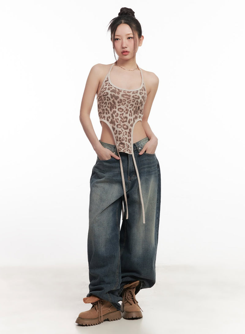 Leilani Washed Baggy Jeans CM531