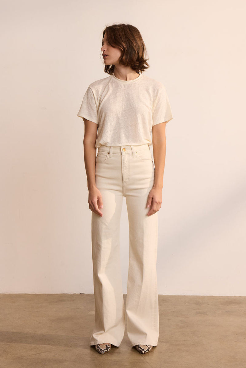 The Crease Jean in Ecru