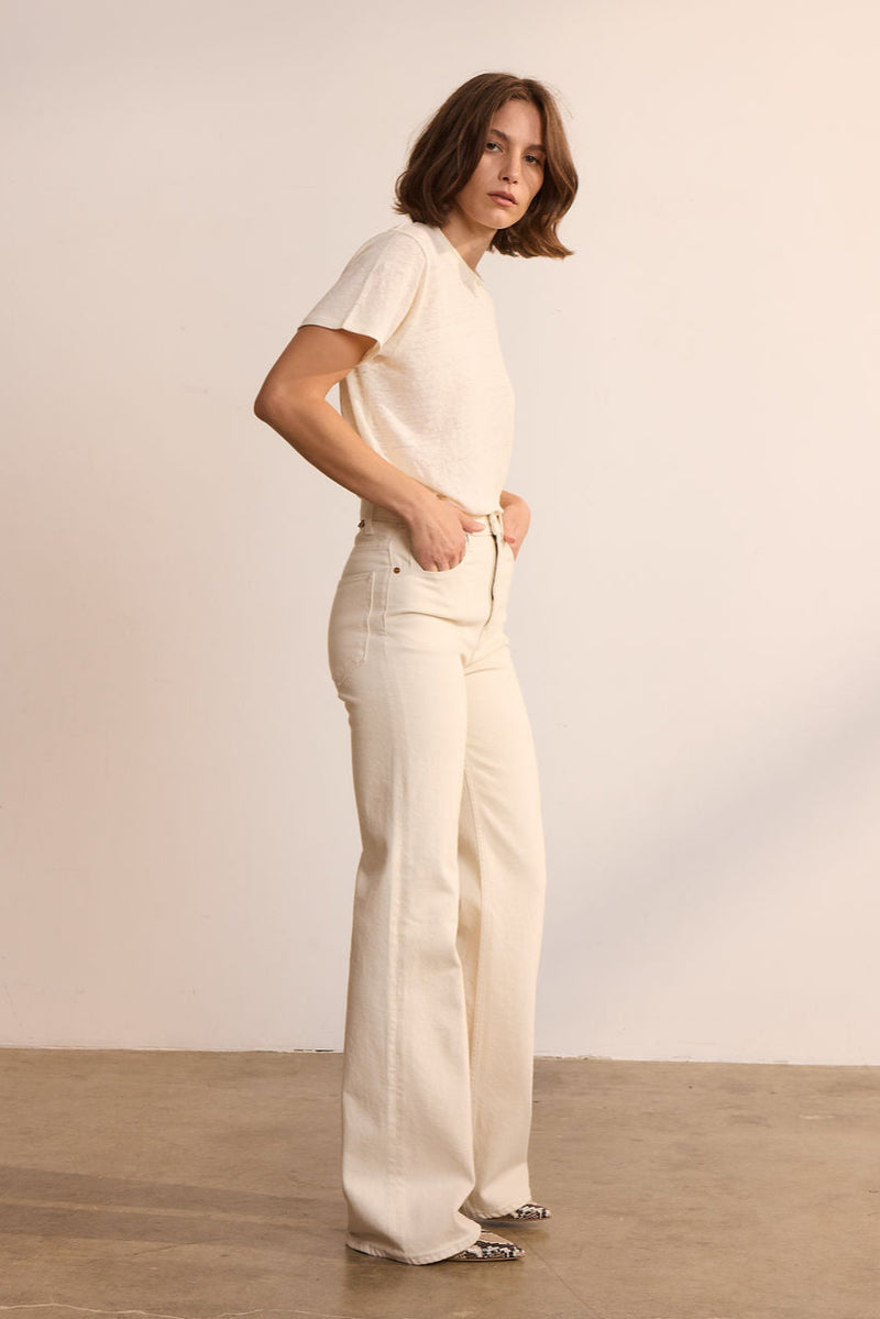 The Crease Jean in Ecru