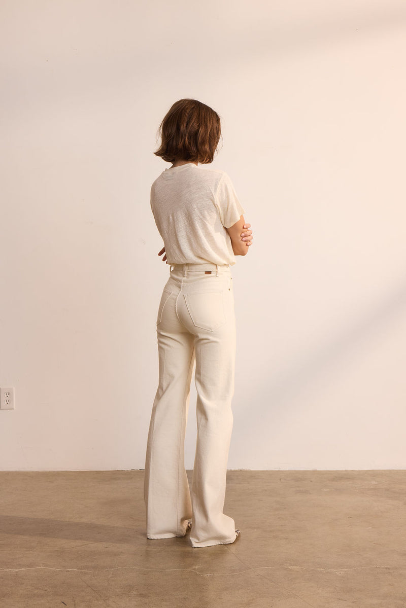 The Crease Jean in Ecru