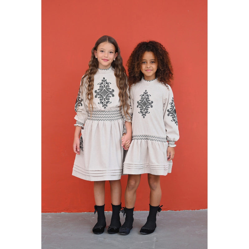 Melange Tropez Embroidery Top
