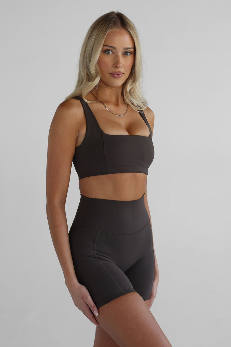 SCULPT Pocket Bike Shorts - Dark Chocolate