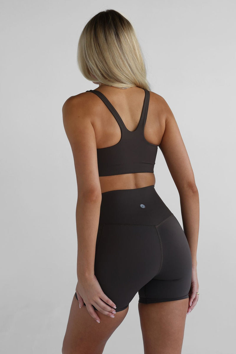 SCULPT Pocket Bike Shorts - Dark Chocolate