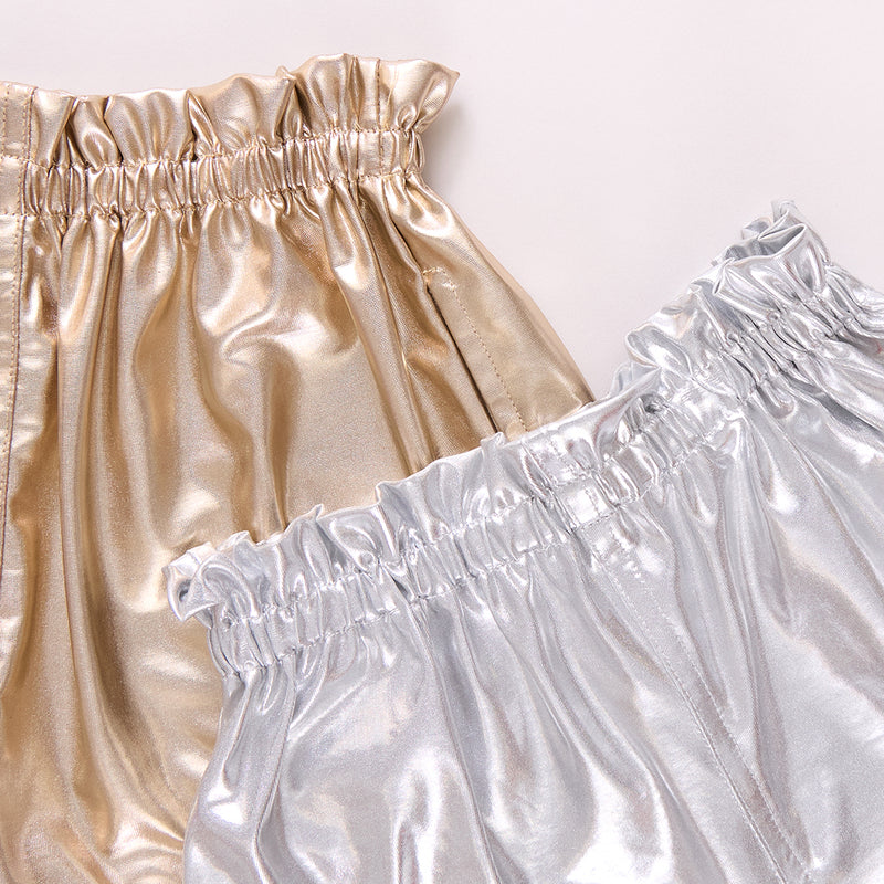 Girls Lame Theodore Short - Gold