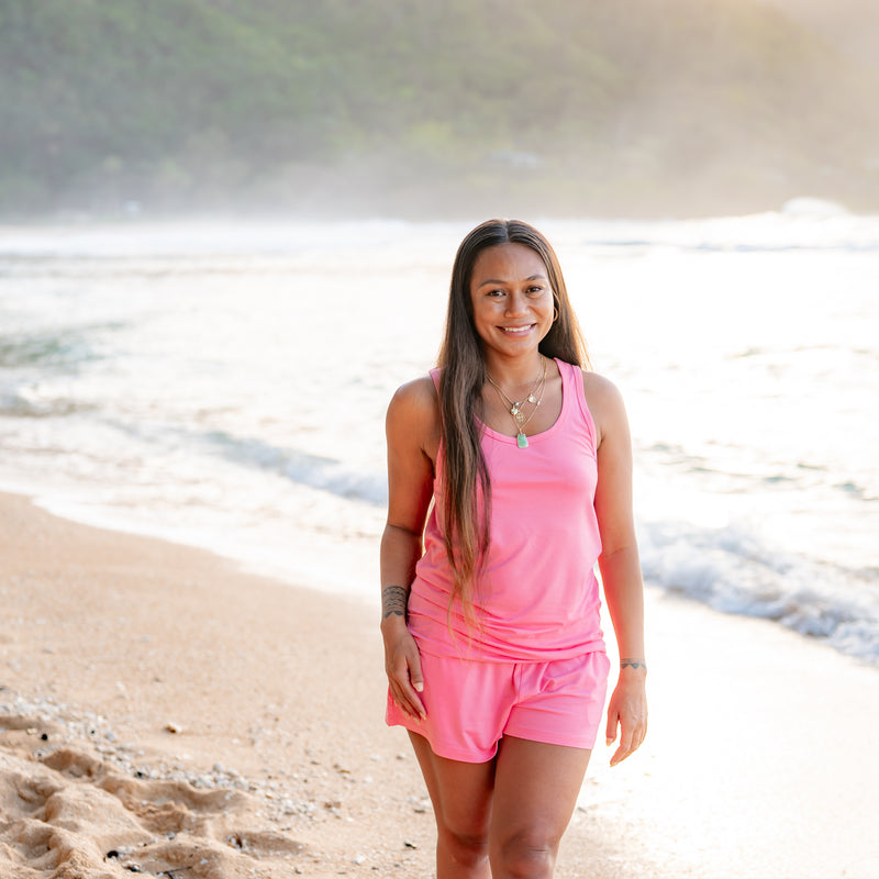 Women’s Tank Set in Guava