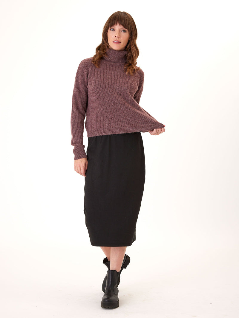Marla Luxe Jersey Midi Skirt